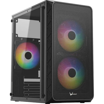  Корпус Formula Air Mesh G4 Plus (Air Mesh G4 B+) черный без БП mATX 1xUSB2.0 1xUSB3.1 audio 