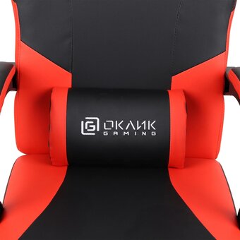  Кресло игровое OKLICK Spirit 2006691 черный/красный сиденье черный/красный искусст.кожа/сетка с подголов. крестов. пластик черный 
