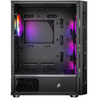  Корпус 1STPLAYER Firebase XP Black (XP-BK-4F1) / ATX / 4x120mm LED fans 