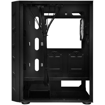  Корпус 1STPLAYER Firebase XP Black (XP-BK-4F1) / ATX / 4x120mm LED fans 