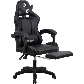  Кресло игровое OKLICK Camper 2006678 черный сиденье черный искусст.кожа/сетка с подголов. крестов. пластик черный подст.для ног 