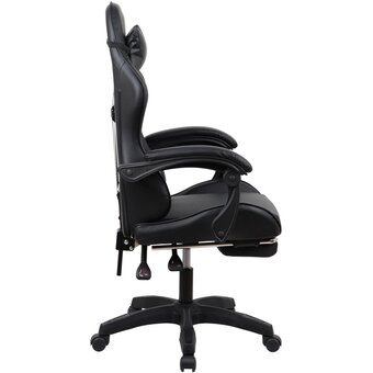  Кресло игровое OKLICK Camper 2006678 черный сиденье черный искусст.кожа/сетка с подголов. крестов. пластик черный подст.для ног 