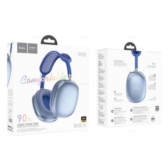  Наушники полноразмерные bluetooth HOCO W55 Pleasing BT headphones синий 