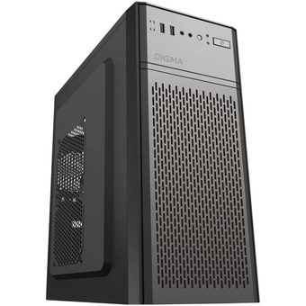  Корпус Digma DCC-MD301, Midi-Tower, без БП, ATX, черный 