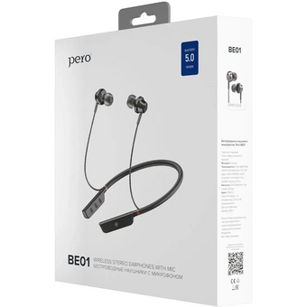  Наушники беспроводные PERO BE01 Cooper (PWH-BE01CO) вакуумные 