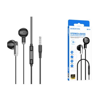  Наушники BOROFONE BM89 Surpass universal earphones with microphone черный 