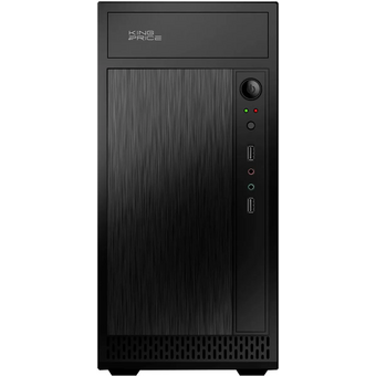  Корпус KingPrice KPCC-MN211 черный без БП mATX 1x80mm 2x120mm 2xUSB2.0 audio 