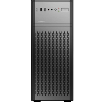  Корпус Digma DCC-MD301, Midi-Tower, без БП, ATX, черный 