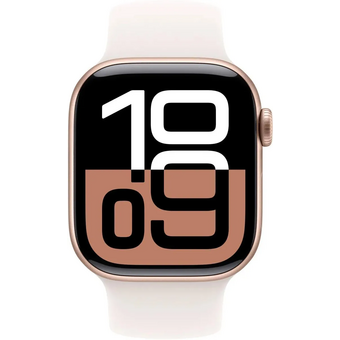  Smart-часы Apple Watch Series 10 MWWH3LW/A 42мм OLED корп.розовое золото Sport Band рем.белый разм.брасл. S/M 