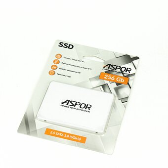  SSD Aspor 4656754799361 2.5" 256GB SATA3 (TLC, SM2259XT2, R/W 520/450MB/s, Plastic case) 