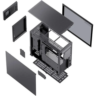  Корпус JONSBO D41 STD SC Black без БП, боковая панель из закаленного стекла, 8” Color TFT-LCD screen, mini-ITX, micro-ATX, ATX, черный 