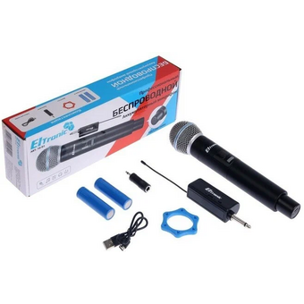  Микрофон караоке ELTRONIC 10-03 черный 