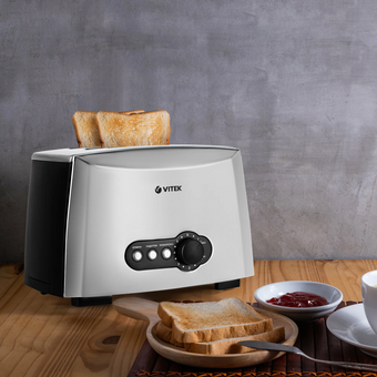  Тостер Vitek VT-7162 серый 