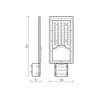  Светильник уличный GAUSS Avenue 629534250 черный/серый 