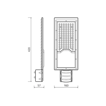  Светильник консольный GAUSS 629534180 черный 