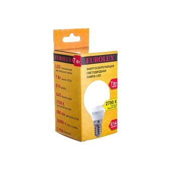  Лампа светодиодная Eurolux LL-E-G45-7W-230-2 