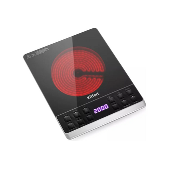  Настольная плита Kitfort КТ-139 серебристый/черный 