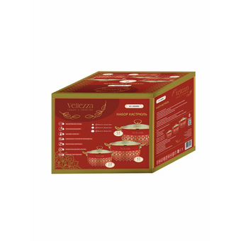  Набор кастрюль VELLEZZA VZ-1004RD 