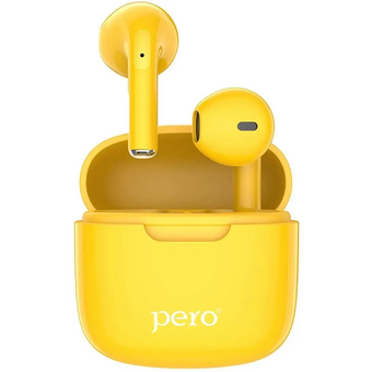  Наушники беспроводные PERO TWS05 Colorful (PTWS05Y) Yellow 