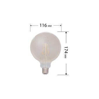  Лампа филаментная REXANT E27 604-145 груша 11.5Вт упаковка 5 шт. 