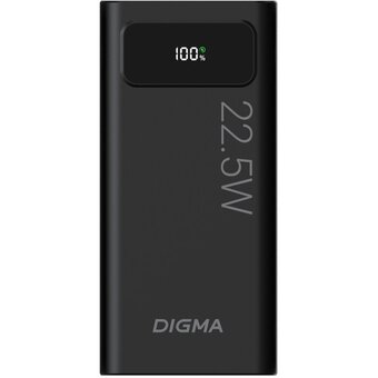  Power Bank Digma DGPF20A (DGPF20A22PBK), 20000мAч черный 