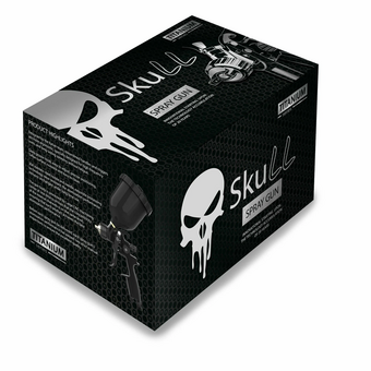  Пневмокраскопульт Radex Skull Titanium Spray Gun (20113) HVLP черный 