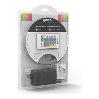  Светодиодная лента GAUSS Basic BT010 6Вт, 3м 