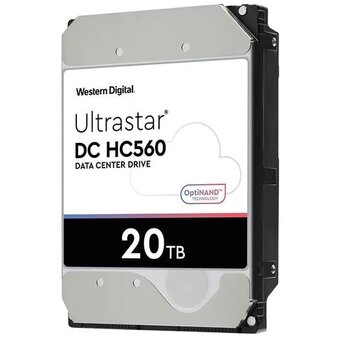  HDD WD Ultrastar DC HC560 WUH722020BLE604 (0F38765), 20ТБ, SATA III, 3.5" 