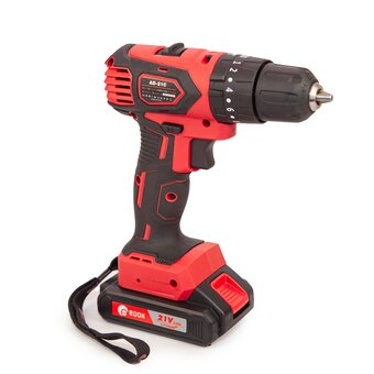  Дрель-шуруповерт EDON AD-21CBL черный/красный 28013 