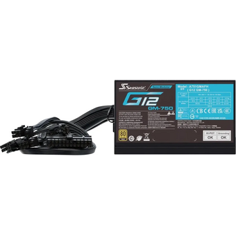 Блок питания Seasonic G12 GM-750 (g12 gm-750 ssr-750fm), 750Вт, 120мм, черный, retail 