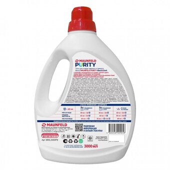  Гель для стирки Maunfeld MWL3000PB Purity Black&Dark 3000мл 