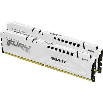  ОЗУ Kingston Fury Beast White KF560C36BWE2K2-32 32GB (2x16GB) DDR5 6000MT/s CL36 EXPO Non-ECC Unbuffered DIMM (Kit of 2) 