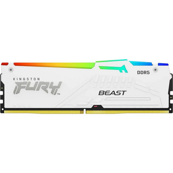  ОЗУ Kingston Fury Beast White RGB KF560C36BWE2AK2-32 32GB 6000Mhz DDR5 CL36 K2 kit 2*16 CL36 