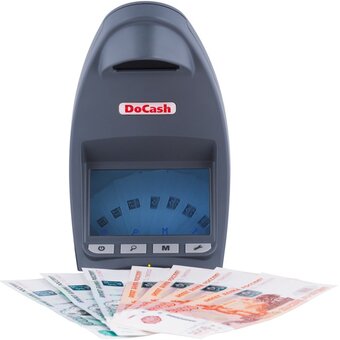  Детектор банкнот DoCash Lite D просмотровый мультивалюта 