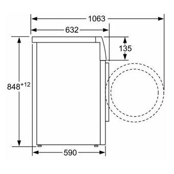 Стиральная машина Bosch WAX02KLOSN 
