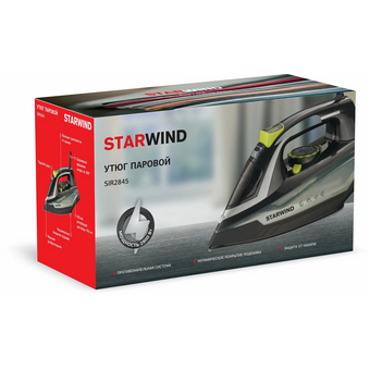  Утюг StarWind SIR2845 черный/серебристый 