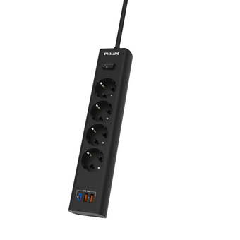  Сетевой фильтр Philips CHP4346BC/51 черный 