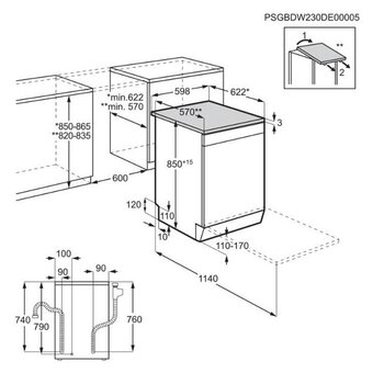  Посудомоечная машина Electrolux ESM48310SX 
