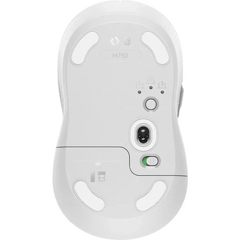  Мышь Logitech M750 910-006271 белый оптическая 4000dpi беспроводная BT/Radio USB 5but 