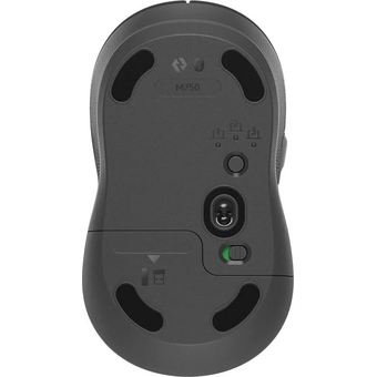  Мышь Logitech M750 910-006269 графитовый оптическая 4000dpi беспроводная BT/Radio USB 5but 