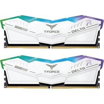  ОЗУ DDR5 TEAMGROUP T-Force Delta RGB (FF4D532G6000HC38GDC01) 32GB (2x16GB) 6000MHz CL38 (38-46-46-76) 1.25V / white 