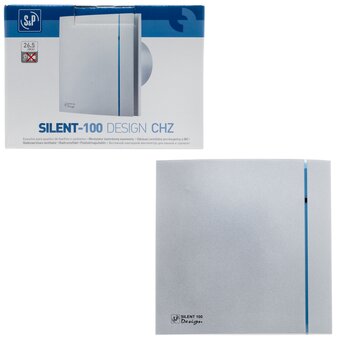  Вентилятор вытяжной Soler&Palau Silent-100 CHZ Silver Design (03-0103-123) 