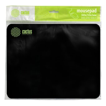  Коврик для мыши Cactus CS-MPС-P01M Black 300x250x2мм 