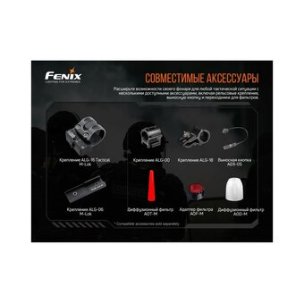  Подствольный фонарь FENIX TK20RV20 