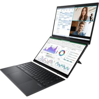  Ноутбук ASUS UX8406MA-QL182W (90NB12U1-M00RA0) 14"/FHD/OLED/500N/60Hz/Ultra 7 155H/32GB/SSD1TB/Intel Arc/Win11H/Inkwell Gray 