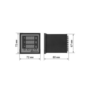  Амперметр TDM ЦП-А72х3 0-50кА-0,5-Р (SQ1102-0522) трехфазный 