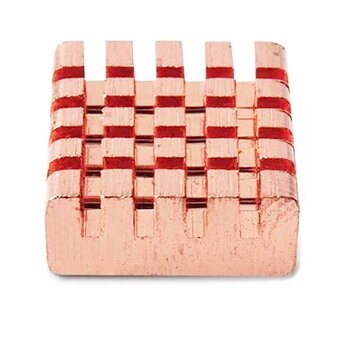  Радиатор ACD RA026 медный Fine Copper Heat Sink (14*12*5.5mm) for Raspberry Pi3 B, Pi3 B+, Pi4 