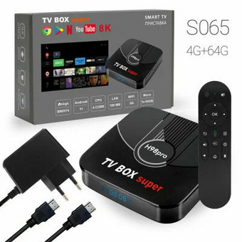  УЦ Андройд Приставка H98pro TV BOX Amlogic S905Y4 4G+32G Wifi Android 11 (плохая упаковка) 