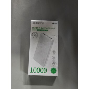  УЦ Аккумулятор внешний резервный BOROFONE BJ55 Graceful power bank 10000mAh белый (плохая упаковка) 
