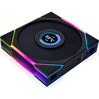  Вентилятор Lian-Li Uni Fan TL 120 LCD Reverse ARGB (G99.12RTLLCD1B.00) 120х120x28 черный Ret 